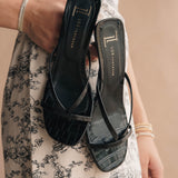 SANDALIA TACÓN PARA MUJER LOB FOOTWEAR NEGRO 73806482