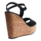 SANDALIA CUÑA PARA MUJER LOB FOOTWEAR NEGRO 73806483
