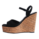SANDALIA CUÑA PARA MUJER LOB FOOTWEAR NEGRO 73806483