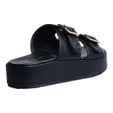 SANDALIA CUÑA PARA MUJER LOB FOOTWEAR NEGRO 74006066