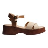 SANDALIA CUÑA PARA MUJER LOB FOOTWEAR BEIGE 74006068