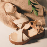 SANDALIA CUÑA PARA MUJER LOB FOOTWEAR BEIGE 74006068