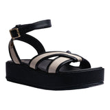 SANDALIA CUÑA PARA MUJER LOB FOOTWEAR NEGRO 74006069