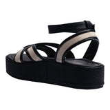SANDALIA CUÑA PARA MUJER LOB FOOTWEAR NEGRO 74006069