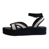SANDALIA CUÑA PARA MUJER LOB FOOTWEAR NEGRO 74006069
