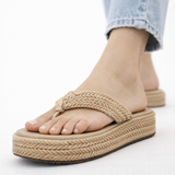 SANDALIA CUÑA PARA MUJER LOB FOOTWEAR BEIGE 74006465