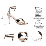 SANDALIA TACON PARA MUJER LOB FOOTWEAR ORO 74106591