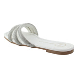 Sandalia Piso Para Mujer Lob Footwear Textil Blanco 52204010