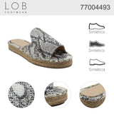 Sandalia Piso Para Mujer Lob Footwear Cobra Rey Plata 77004493