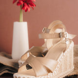 SANDALIA CUÑA PARA MUJER LOB FOOTWEAR CAMEL 78406083