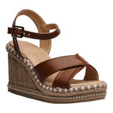 SANDALIA CUÑA PARA MUJER LOB FOOTWEAR CAFÉ 78406084