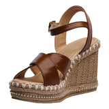 SANDALIA CUÑA PARA MUJER LOB FOOTWEAR CAFÉ 78406084