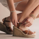 SANDALIA CUÑA PARA MUJER LOB FOOTWEAR CAFÉ 78406084
