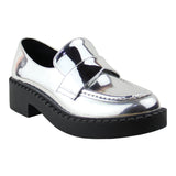 Brogue Para Mujer Lob Footwear Pu Plata 92804963