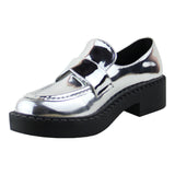 Brogue Para Mujer Lob Footwear Pu Plata 92804963