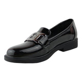 Brogue Para Mujer Lob Footwear Pu Patent Negro 56204962