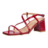 SANDALIA TACÓN PARA MUJER LOB FOOTWEAR  ROJO 81205723
