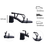 SANDALIA TACÓN PARA MUJER LOB FOOTWEAR  NEGRO 81205724