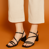 SANDALIA TACÓN PARA MUJER LOB FOOTWEAR  NEGRO 81205724