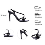 SANDALIA TACÓN PARA MUJER LOB FOOTWEAR  NEGRO 81205726