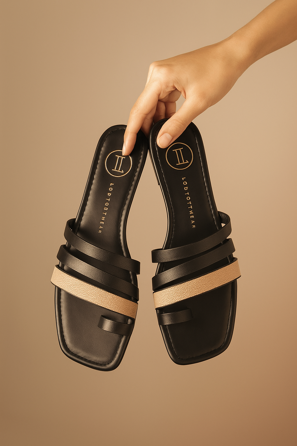 SANDALIA PISO PARA MUJER LOB FOOTWEAR  NEGRO 82305700