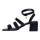 SANDALIA TACÓN PARA MUJER LOB FOOTWEAR  NEGRO 82305711