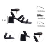 SANDALIA TACÓN PARA MUJER LOB FOOTWEAR  NEGRO 82305711