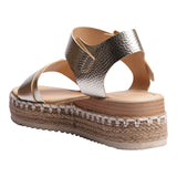 SANDALIA CUÑA PARA MUJER LOB FOOTWEAR ORO 82306077