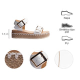 SANDALIA CUÑA PARA MUJER LOB FOOTWEAR BLANCO 82306078