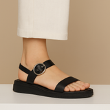 SANDALIA CUÑA PARA MUJER LOB FOOTWEAR  NEGRO 83405703
