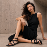 SANDALIA PISO PARA MUJER LOB FOOTWEAR NEGRO 83406049