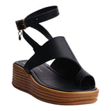 SANDALIA CUÑA PARA MUJER LOB FOOTWEAR NEGRO 83406050