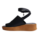 SANDALIA CUÑA PARA MUJER LOB FOOTWEAR NEGRO 83406050