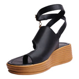 SANDALIA CUÑA PARA MUJER LOB FOOTWEAR NEGRO 83406050