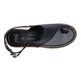 SANDALIA CUÑA PARA MUJER LOB FOOTWEAR NEGRO 83406050
