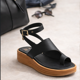 SANDALIA CUÑA PARA MUJER LOB FOOTWEAR NEGRO 83406050