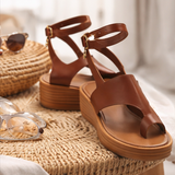 SANDALIA CUÑA PARA MUJER LOB FOOTWEAR CAFÉ 83406051