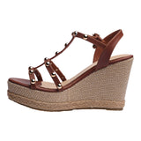 SANDALIA CUÑA PARA MUJER LOB FOOTWEAR CAFÉ 83705718