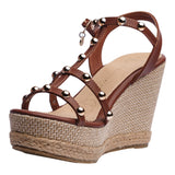 SANDALIA CUÑA PARA MUJER LOB FOOTWEAR CAFÉ 83705718