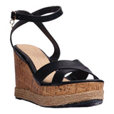 SANDALIA CUÑA PARA MUJER LOB FOOTWEAR  NEGRO 83705719