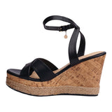SANDALIA CUÑA PARA MUJER LOB FOOTWEAR  NEGRO 83705719