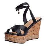 SANDALIA CUÑA PARA MUJER LOB FOOTWEAR  NEGRO 83705719