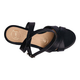 SANDALIA CUÑA PARA MUJER LOB FOOTWEAR  NEGRO 83705719