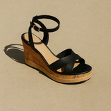 SANDALIA CUÑA PARA MUJER LOB FOOTWEAR  NEGRO 83705719