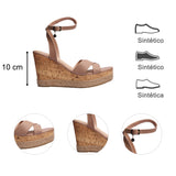 SANDALIA CUÑA PARA MUJER LOB FOOTWEAR  BEIGE 83705720