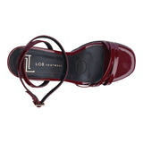 SANDALIA TACÓN PARA MUJER LOB FOOTWEAR ROJO 83705739