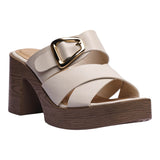 SANDALIA TACÓN PARA MUJER LOB FOOTWEAR IVORY 83706474