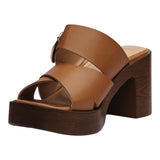 SANDALIA TACÓN PARA MUJER LOB FOOTWEAR TAN 83706475