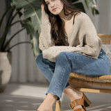 SANDALIA TACÓN PARA MUJER LOB FOOTWEAR TAN 83706475