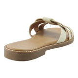 Sandalia Piso Para Mujer Lob Footwear Textil Beige 91804015